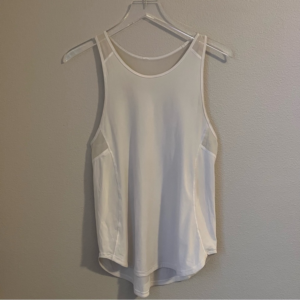 Lululemon Women’s White Sculpt Tank Size 4 Athletic Running Activewear